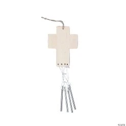 Brand new ???? DIY Unfinished Wood Cross Wind Chimes - Makes 12 ????