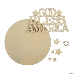 Cheapest ???? DIY Unfinished Wood God Bless America Sign ????