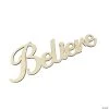 New ???? DIY Unfinished Wood Large Believe Word Cutout ????