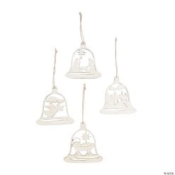 Promo ???? DIY Unfinished Wood Nativity Bell Ornaments - 12 Pc. ????
