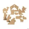 Coupon ???? DIY Unfinished Wood Nativity Set - 12 Pc. ????