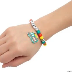 Flash Sale ⌛ Food Truck VBS Pony Bead Bracelet Craft Kit - Makes 12 ???? -US Toy Sales 2024 food truck vbs pony bead bracelet craft kit makes 1214104036 a02