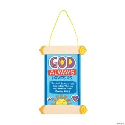 Best Sale ???? God Always Loves Us Scroll Sign Craft Kit- Makes 12 ????