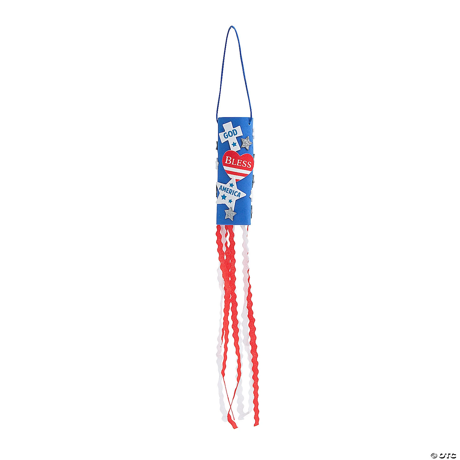 Outlet ❤️ God Bless America Patriotic Windsock Craft Kit – Makes 12 ✨ 1 Outlet ❤️ God Bless America Patriotic Windsock Craft Kit – Makes 12 ✨