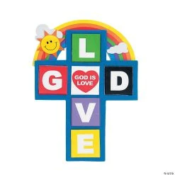 Promo ⭐ “God Is Love” Cross Magnet Craft Kit - Makes 12 ????
