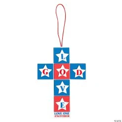 Cheapest ???? God Is Love Patriotic Cross Craft Kit - Makes 12 ????