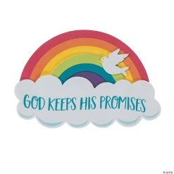 Budget ???? God Keeps His Promises Rainbow Magnet Craft Kit - Makes 12 ????
