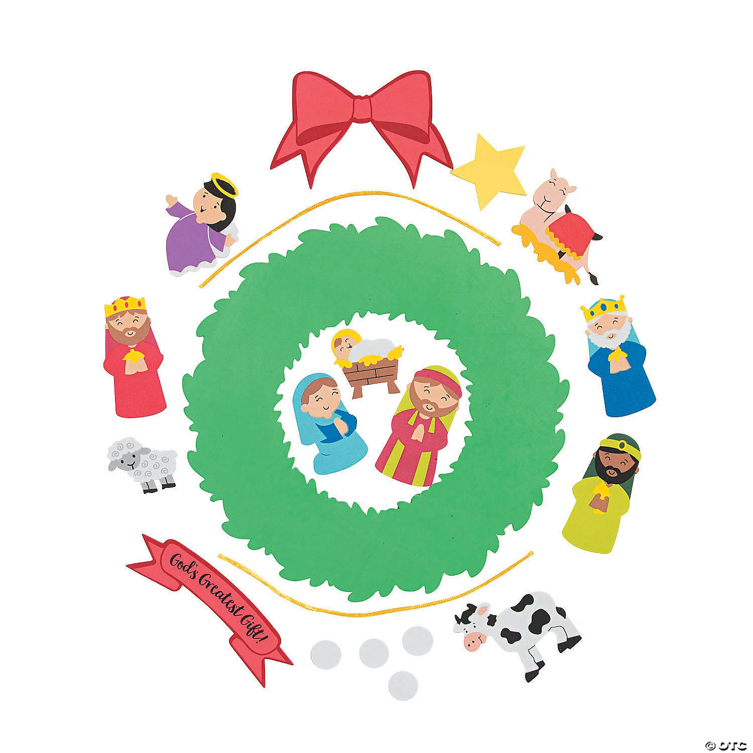 Wholesale ???? God’s Greatest Gift Wreath Craft Kit- Makes 12 ???? 2 Wholesale ???? God’s Greatest Gift Wreath Craft Kit- Makes 12 ???? - Image 2