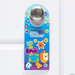 New ???? Hanukkah Doorknob Hanger Sticker Scenes - 12 Pc. ????