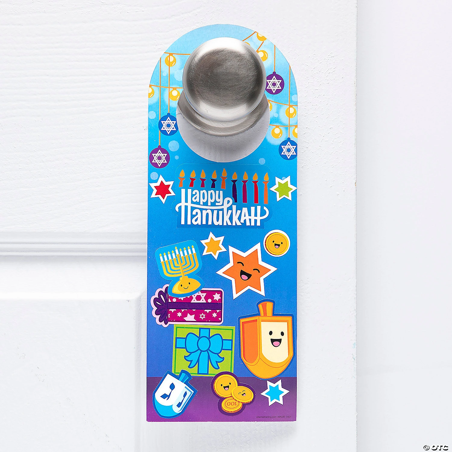New ???? Hanukkah Doorknob Hanger Sticker Scenes - 12 Pc. ???? 1 New ???? Hanukkah Doorknob Hanger Sticker Scenes - 12 Pc. ????