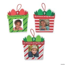 Cheap ???? His Presence Brings Joy Picture Frame ???? Christmas Ornament Craft Kit - Makes 48 ⭐