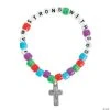 Best Sale ❤️ “I Am Strong with God” Pony Bead Bracelet Craft Kit - Makes 12 ????