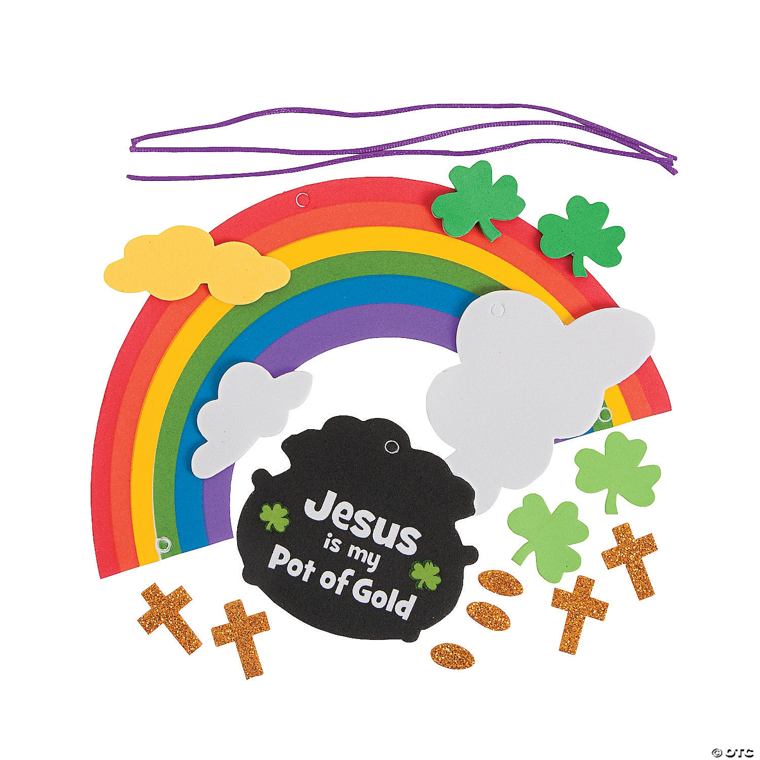 Top 10 ⭐ Jesus Is My Pot of Gold St. Patrick's Day Mobile Craft Kit - Makes 12 ???? 2 Top 10 ⭐ Jesus Is My Pot of Gold St. Patrick's Day Mobile Craft Kit - Makes 12 ???? - Image 2