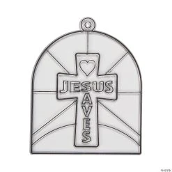 Cheap ???? Jesus Saves Suncatchers - 24 Pc. ⭐
