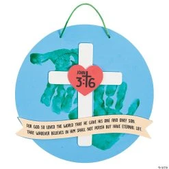 New ???? John 3:16 Handprint Sign Craft Kit - Makes 12 ✨