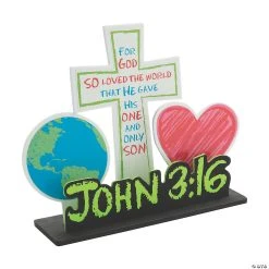 Coupon ???? John 3:16 Stand-Up Craft Kit - Makes 12 ????