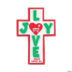 Brand new ???? Joy and Love Cross Magnet Craft Kit - Makes 12 ????