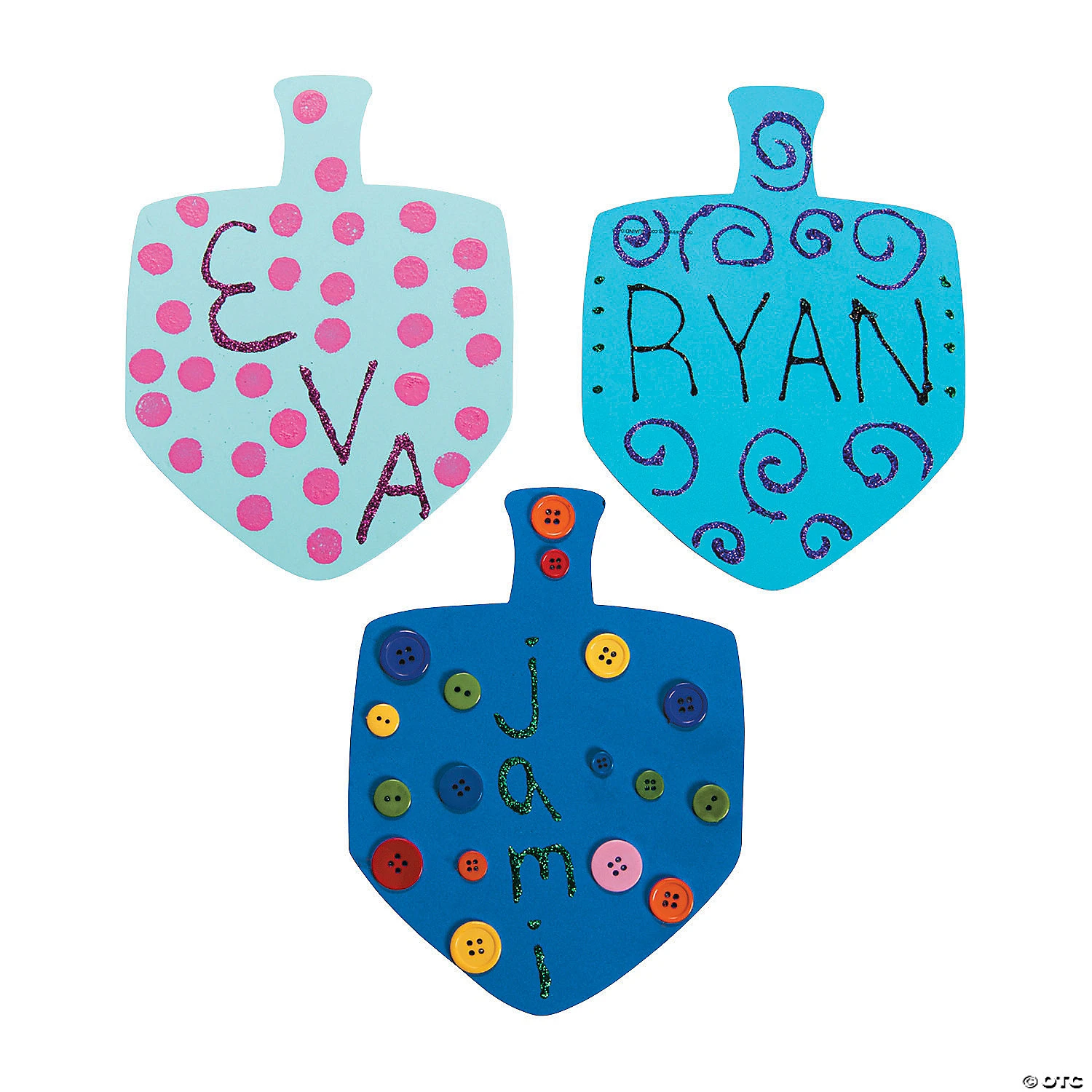 Cheapest ???? Large Dreidel Shapes - 24 Pc. ???? 2 Cheapest ???? Large Dreidel Shapes - 24 Pc. ???? - Image 2