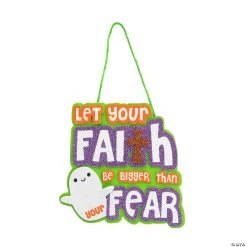 Best reviews of ❤️ Let Faith Be Bigger Than Fear Sign Craft Kit - Makes 12 ????