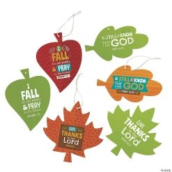 Deals ???? Magic Color Scratch Bible Verse Leaf Ornaments - 24 Pc. ????