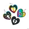 Outlet ✔️ Magic Color Scratch Religious Heart Ornaments - 24 Pc. ✨