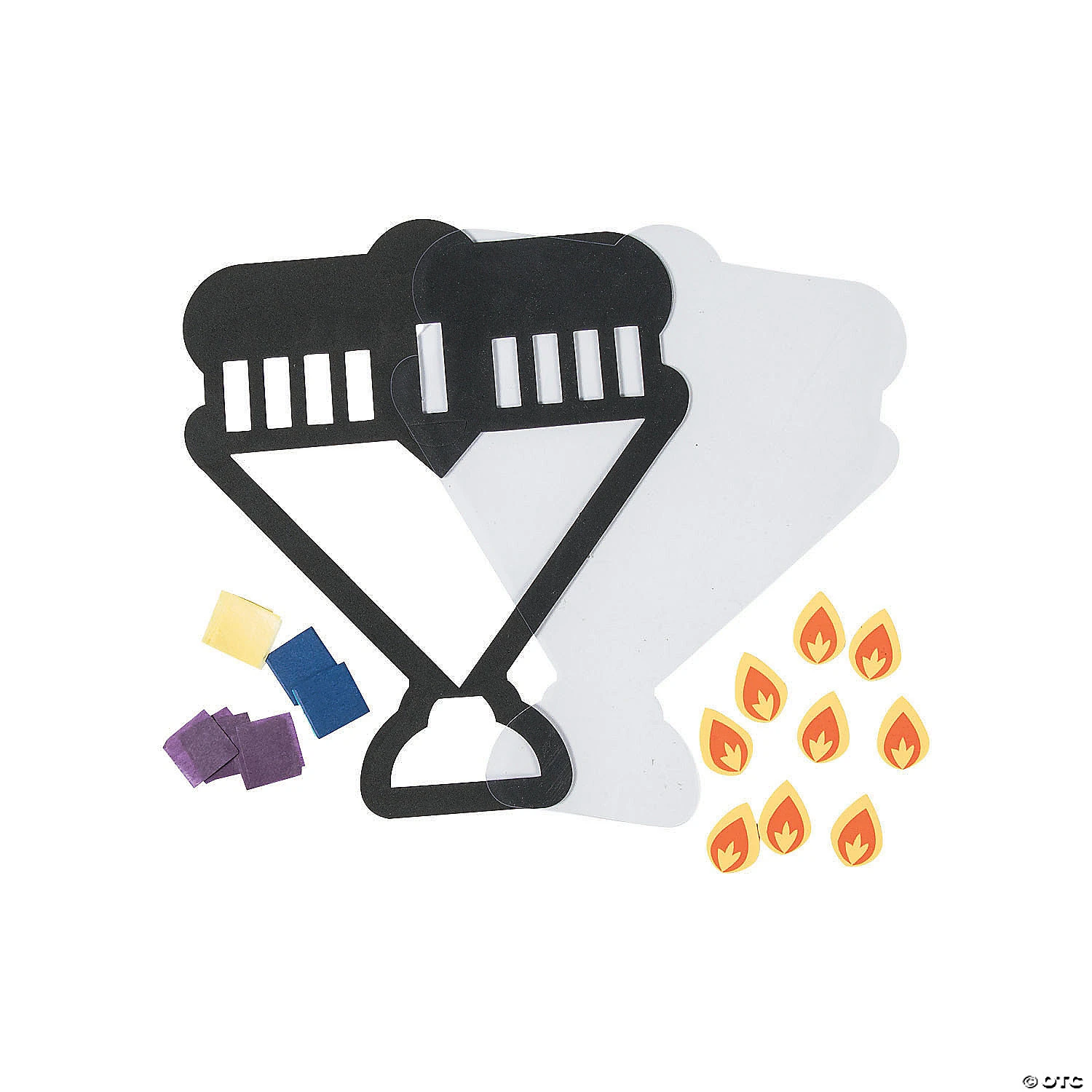 Promo ???? Menorah Tissue Paper Craft Kit- Makes 12 ???? 2 Promo ???? Menorah Tissue Paper Craft Kit- Makes 12 ???? - Image 2