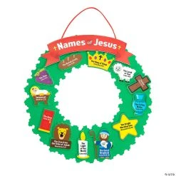 Top 10 ???? “Names of Jesus” Wreath Craft Kit- Makes 12 ⭐
