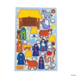 Best deal ⭐ Nativity Doorknob Hanger Sticker Scenes - 12 Pc. ???? -US Toy Sales 2024 nativity doorknob hanger sticker scenes 12 pc 57 6912 a02