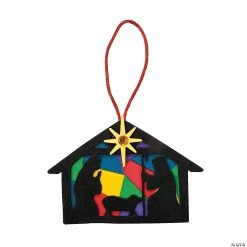 New ???? Nativity Silhouette ???? Christmas Ornament Craft Kit - Makes 12 ????