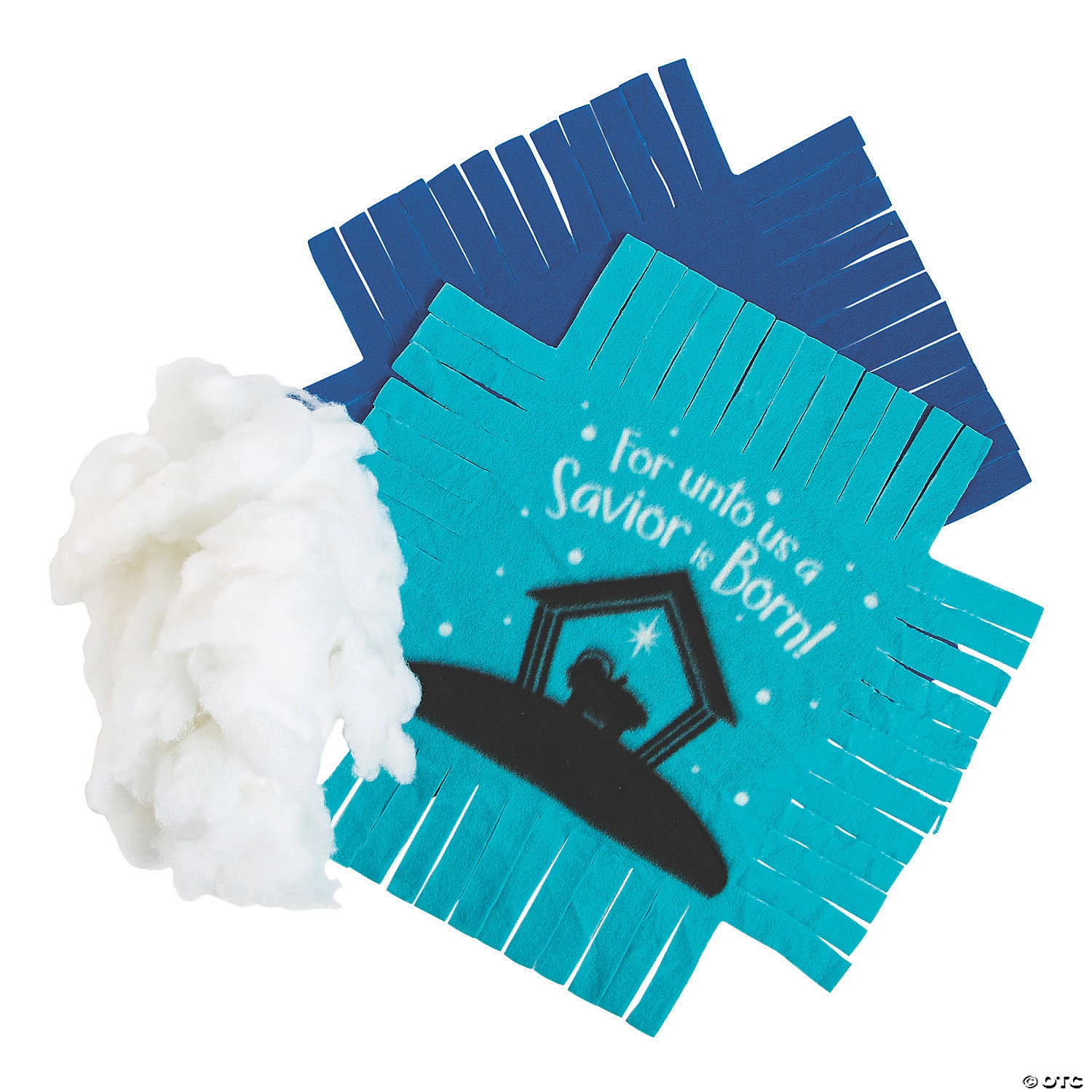 Promo ???? Nativity Silhouette Fleece Tied Pillow Craft Kit - Makes 6 ???? 2 Promo ???? Nativity Silhouette Fleece Tied Pillow Craft Kit - Makes 6 ???? - Image 2