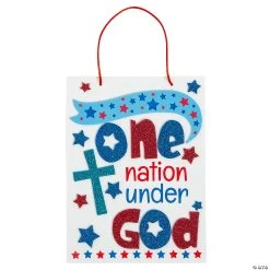 Outlet ???? One Nation Under God Sign Craft Kit - Makes 12 ????