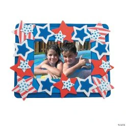 Best deal ???? Patriotic Picture Frame Magnet Craft Kit - Makes 12 ????