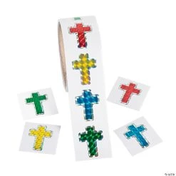 Buy ❤️ Prism Cross Sticker Roll - 100 Pc. ????