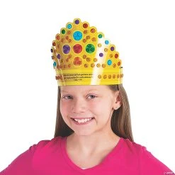 Buy ✔️ Queen Esther Mosaic Crown Craft Kit - Makes 12 ✔️ -US Toy Sales 2024 queen esther mosaic crown craft kit makes 1213935977 a03