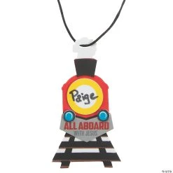 Best Pirce ???? Railroad VBS Name Tag Necklace Craft Kit - Makes 12 ✔️