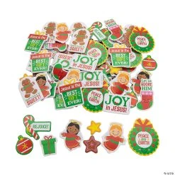 Flash Sale ???? Religious ???? Christmas Foam Shape Assortment - 72 Pc. ????