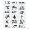 Wholesale ???? Religious ???? Christmas Ornament Decal Sheets - 4 Pc. ????