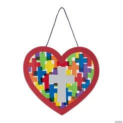 Brand new ???? Religious Heart with Crosses Sign Craft Kit – Makes 12 ????