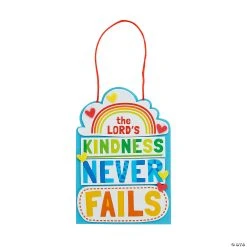 New ???? Religious Kindness Never Fails Sign Craft Kit - Makes 12 ????
