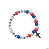 Coupon ⭐ Religious Patriotic Beaded Bracelet Craft Kit - Makes 12 ????