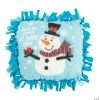 Flash Sale ???? Religious Snowman Fleece Tied Pillow Craft Kit - Makes 6 ✨