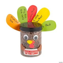 New ⌛ Religious Thankful for Turkey Jar Craft Kit - Makes 12 ????