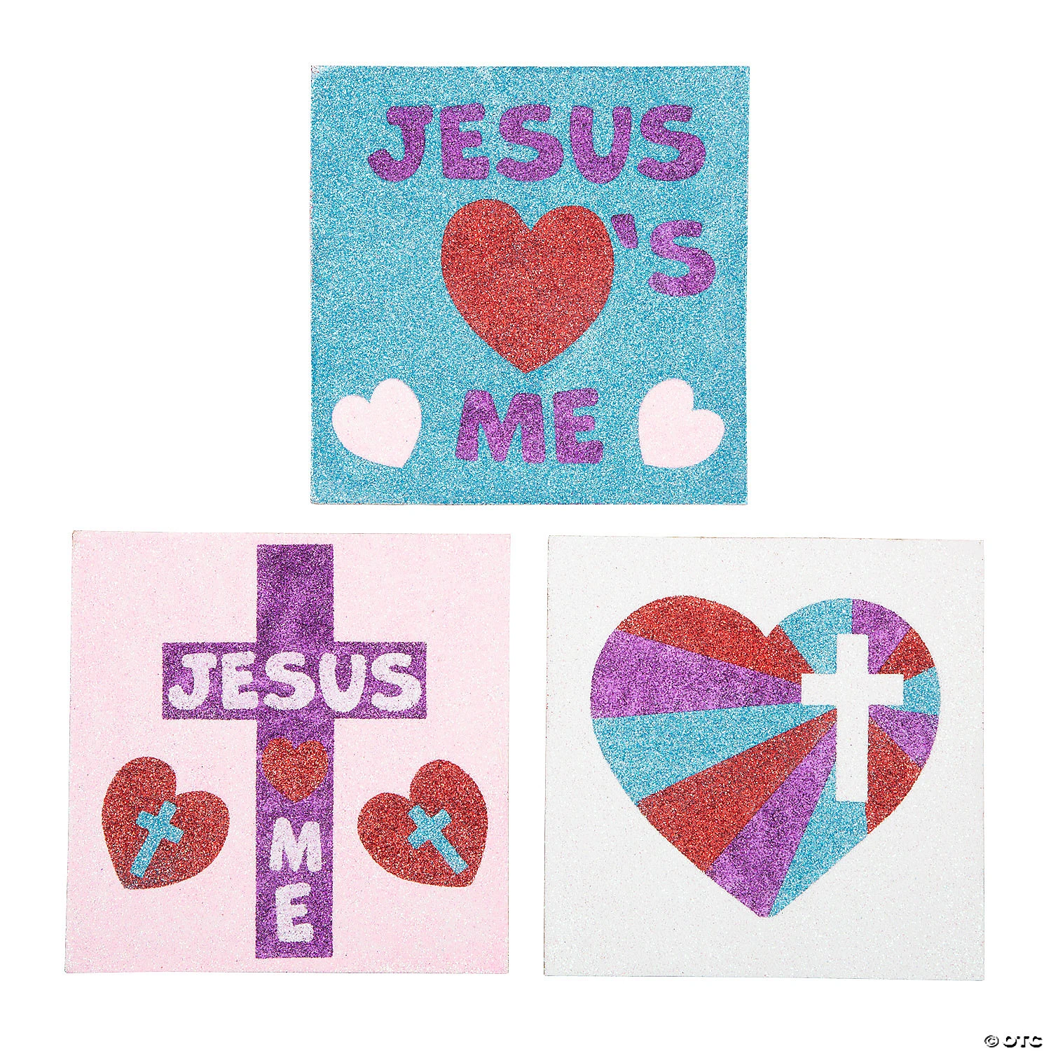 Promo ???? Religious Valentine Glitter Art Pictures - Makes 12 ???? 1 Promo ???? Religious Valentine Glitter Art Pictures - Makes 12 ????