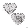 Outlet ???? Religious Valentine Heart-Shaped Suncatchers – 24 Pc. ????