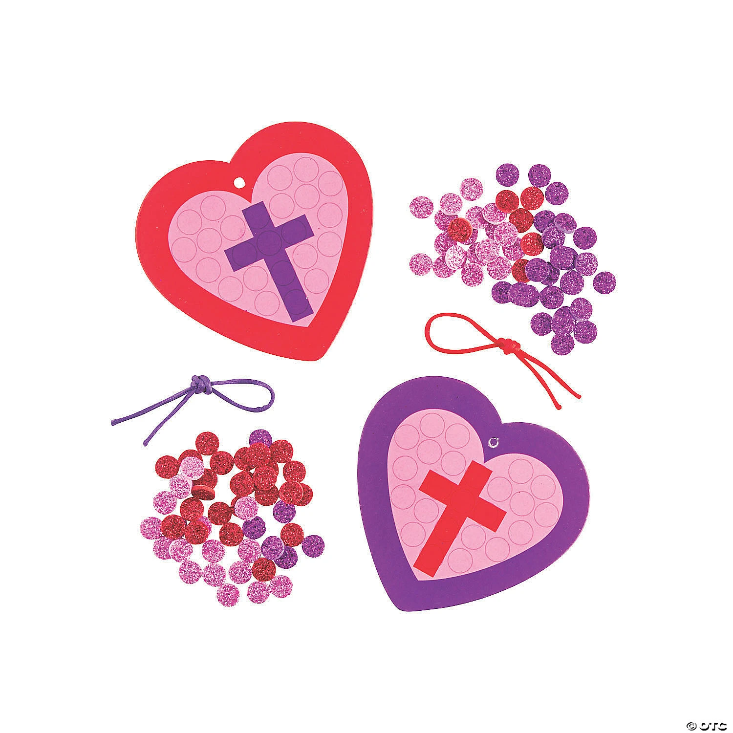 Wholesale ???? Religious Valentine Mosaic Ornament Craft Kit - Makes 12 ???? 2 Wholesale ???? Religious Valentine Mosaic Ornament Craft Kit - Makes 12 ???? - Image 2