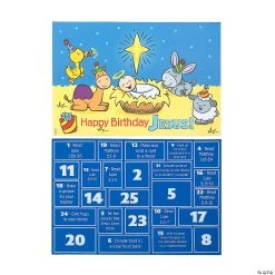 Cheapest ???? Scratch ’N Reveal Happy ???? Birthday Jesus Countdown - 12 Pc. ⭐