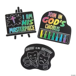 Hot Sale ???? Studio VBS Magic Color Scratch Shapes - 24 Pc. ????