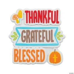 Cheap ???? Thankful Grateful Blessed Magnet Craft Kit - Makes 12 ????