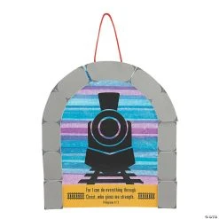 Coupon ⭐ Train with Tunnel Sign Craft Kit - Makes 12 ????
