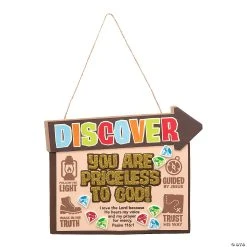 Promo ❤️ Treasure Hunt VBS Verse Sign Craft Kit - Makes 12 ????